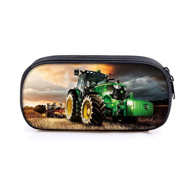 Farm Tractor Print Cosmetic Case Pencil Bag 7 Farm Tractor Print Cosmetic Case Pencil Bag - Image 7