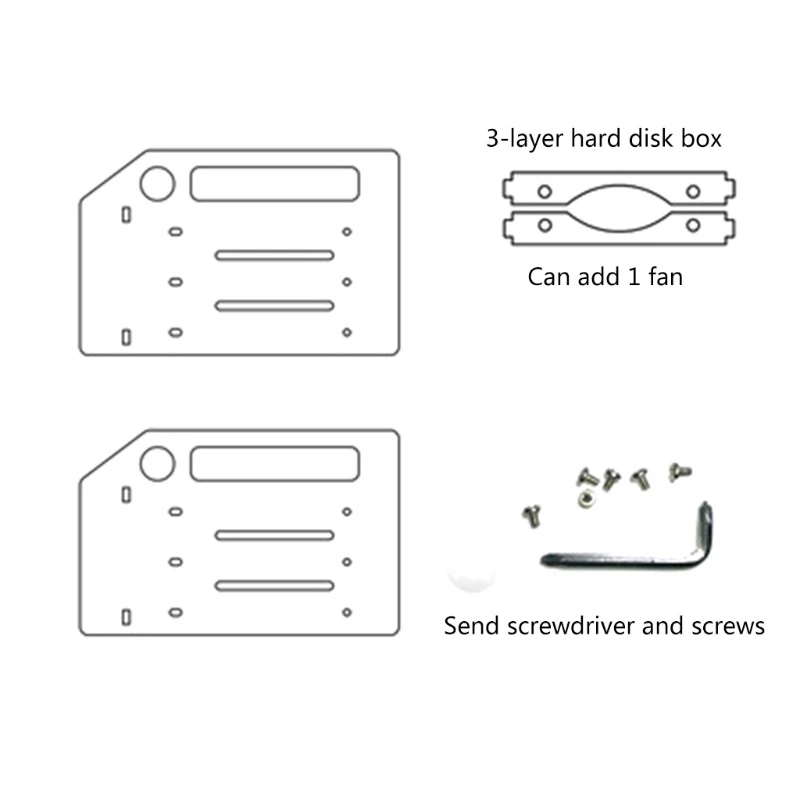 3.5-Inch DIY Acrylic Hard Disk Bracket 7 3.5-Inch DIY Acrylic Hard Disk Bracket - Image 7