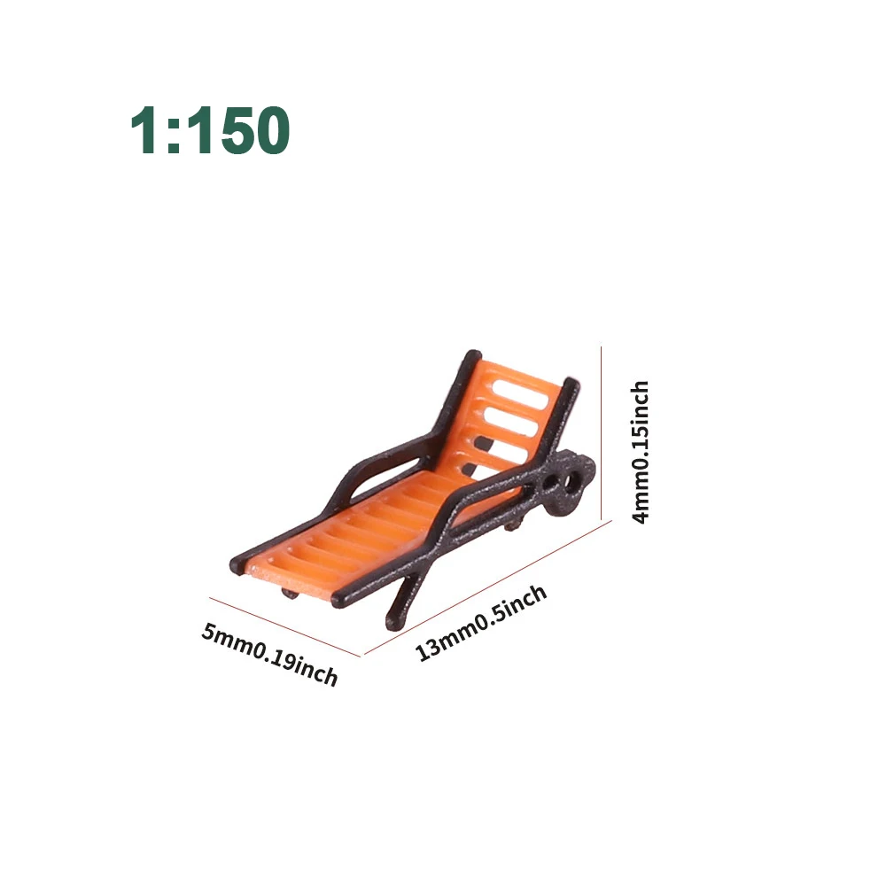 Set of 10 Miniature Beach Chairs in Various Scales 7 Set of 10 Miniature Beach Chairs in Various Scales - Image 7