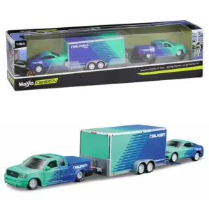 Maisto 1:64 Die-Cast Vehicle Set with Trailer 32 Hff76178f868548e9b0eed673f6172e55I