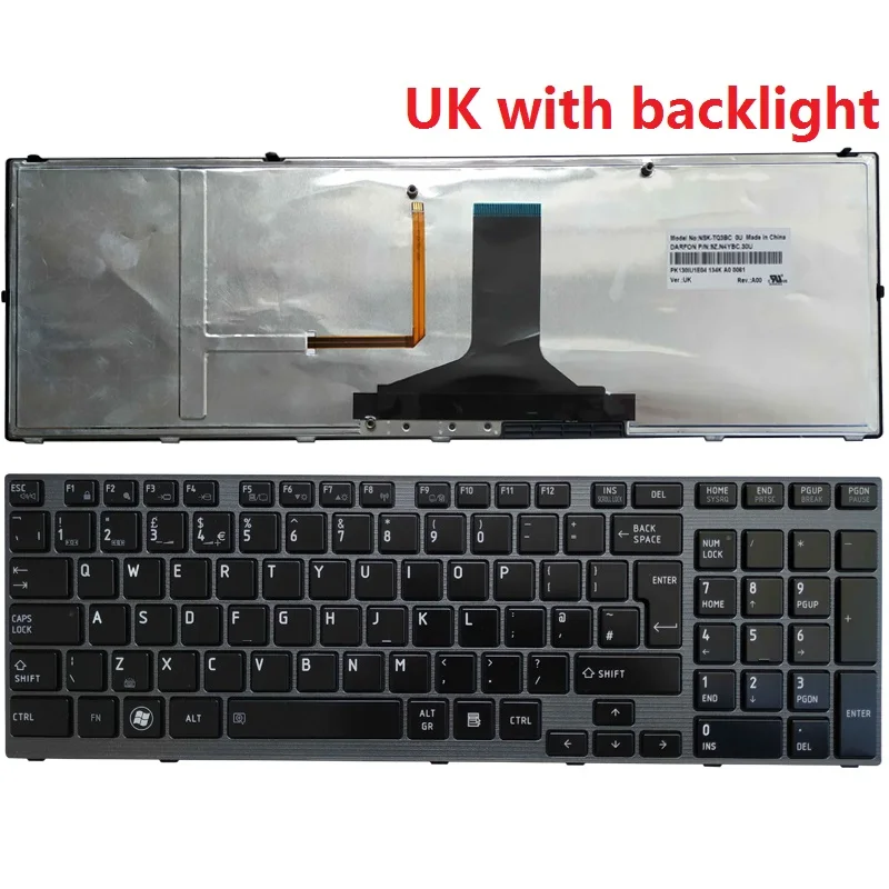 Toshiba Laptop Keyboard for Models P750 P755 Qosmio 8 Toshiba Laptop Keyboard for Models P750 P755 Qosmio - Image 8