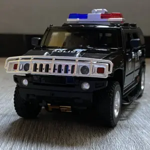 Police Hummer H2 1:24 Diecast Model Car 11 S009722e456a14da5aebae0ba503f25a5B