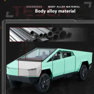 1:32 Scale Cybertruck Die-Cast Model with Lights 12 S00b39641d0b34f53a7520d3792b2b46eM