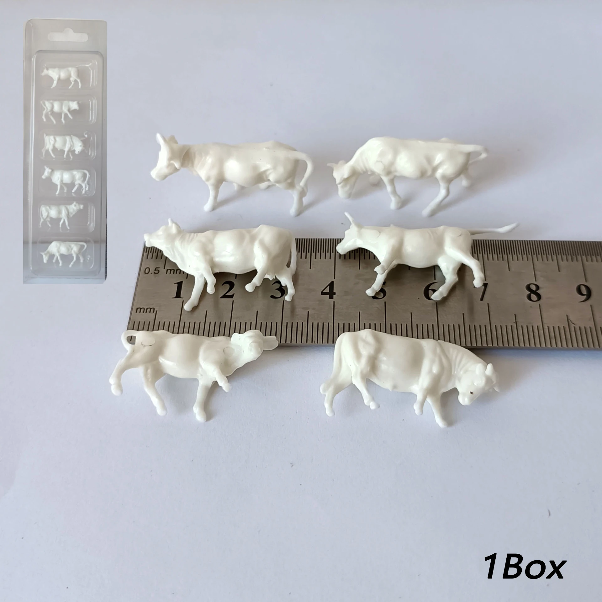 Set of 6 HO Scale Model Cows 1:87 7 Set of 6 HO Scale Model Cows 1:87 - Image 7