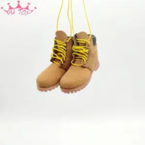 1/6 Scale Brown Combat Boots for 12-Inch Dolls 17 S01755fa39b5c476c9936df1bece55533M