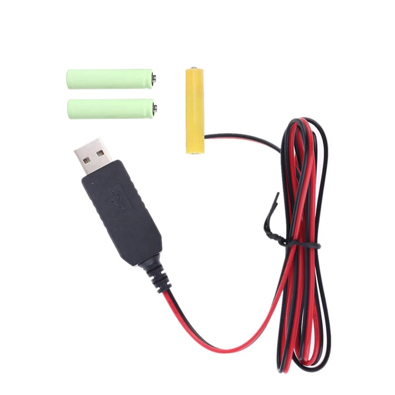 USB to LR03 AAA Battery Cable 100cm 200cm Options 2 USB to LR03 AAA Battery Cable 100cm 200cm Options - Image 2