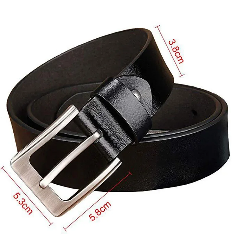 Genuine Leather Belt for Men in Two Colors 3 Genuine Leather Belt for Men in Two Colors - Image 3