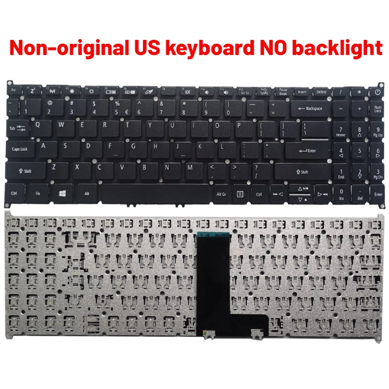 Black Keyboard for Acer Aspire Models A515 Series 10 Black Keyboard for Acer Aspire Models A515 Series - Image 10