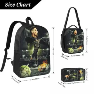 Ronaldo CR7 Themed Backpack Set 3-Piece 7 S03455589fd204febb6ffdd070240137dz