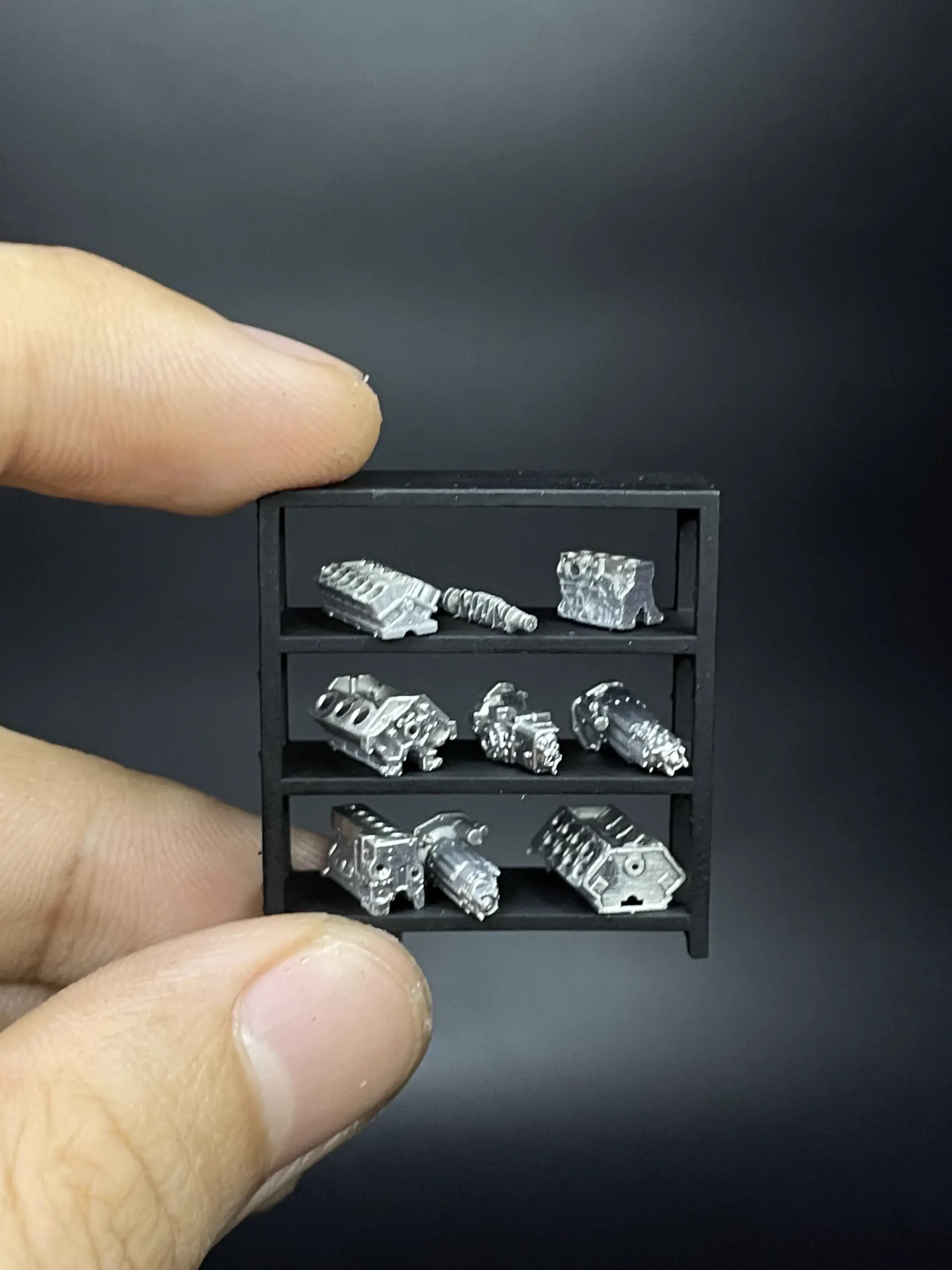 1:64 Scale Engine Storage Rack with 3 Shelves 3 1:64 Scale Engine Storage Rack with 3 Shelves - Image 3