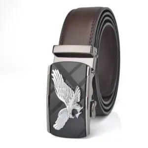 Men's Genuine Leather Belt with Eagle Buckle 10 S04f4cacb057e473d887ff4a9b2c2abfcv