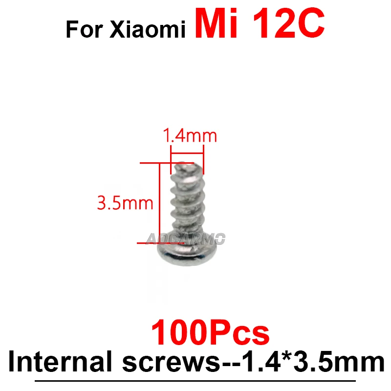 Xiaomi 12C Internal Screw Set - 100 Pieces 5 Xiaomi 12C Internal Screw Set - 100 Pieces - Image 5