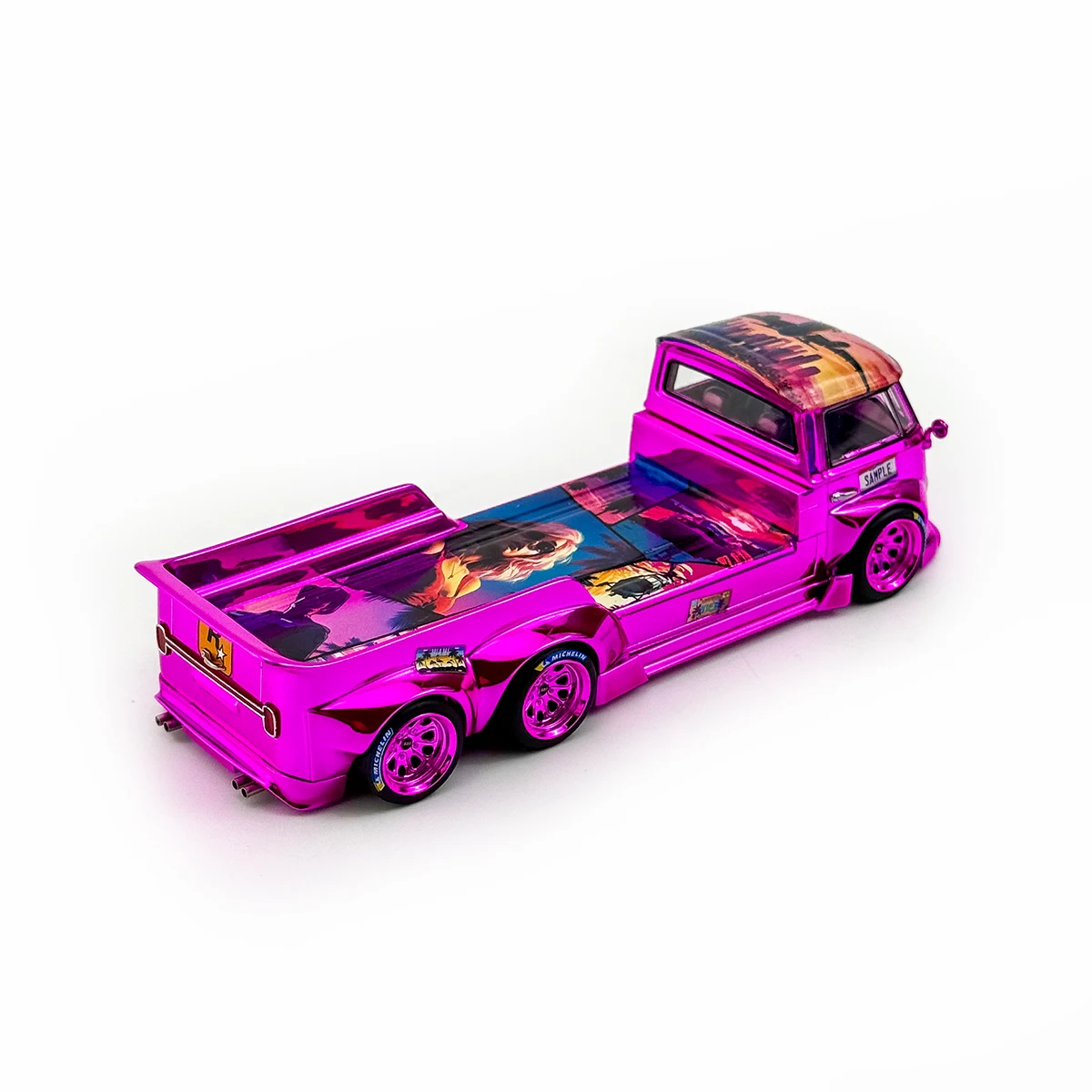 Diecast 1/64 VW T1 Tow Bread Trailer Model 5 Diecast 1/64 VW T1 Tow Bread Trailer Model - Image 5