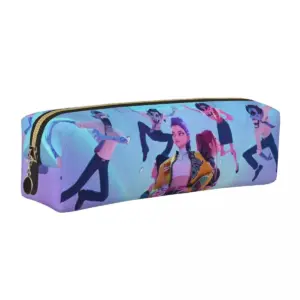 Huntrix Girl Leather Pencil Case for Students 54 S0ae7f1ac887242d693b203f0231b1364L