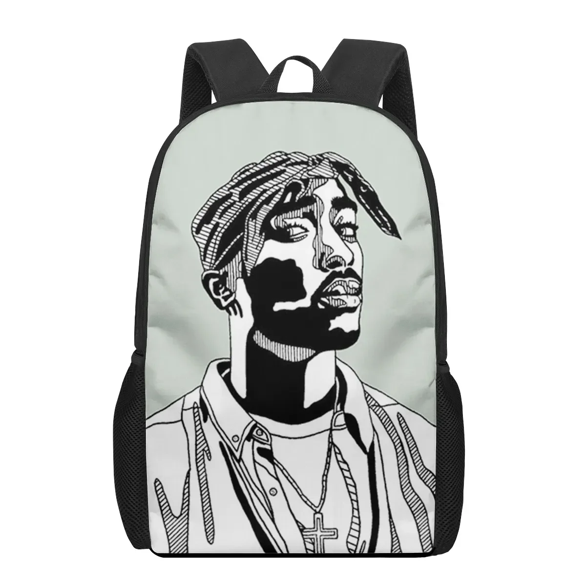 2pac Monochrome Graphic School Backpack 9 2pac Monochrome Graphic School Backpack - Image 9