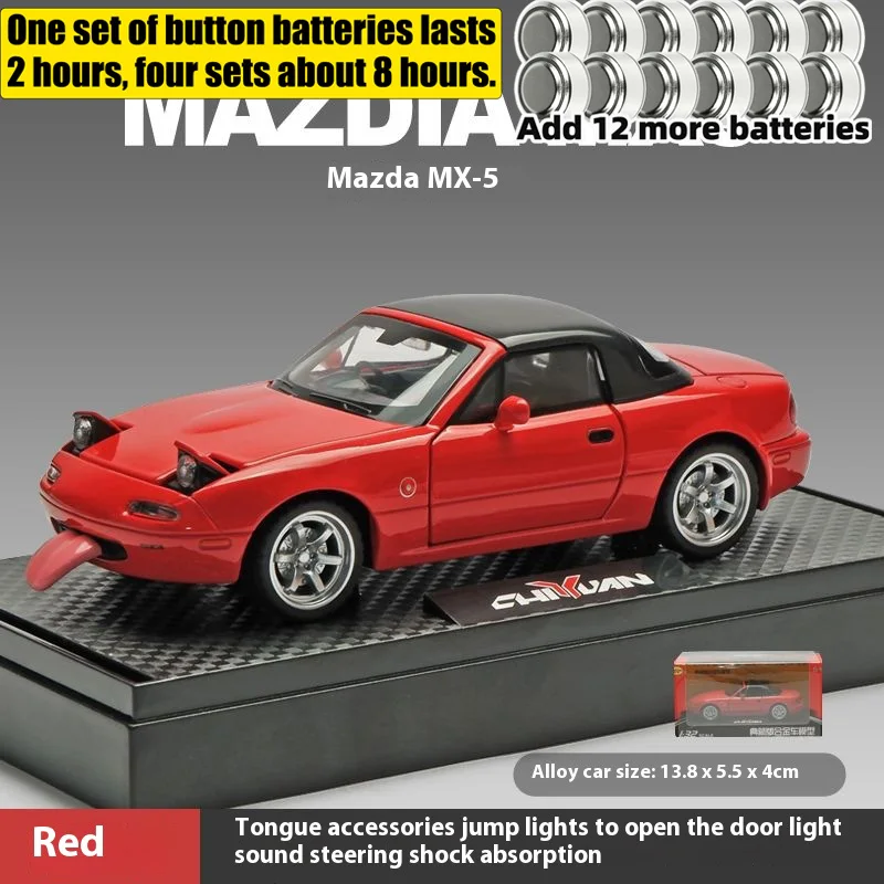 1:32 Mazda MX-5 Diecast Sports Car Model 11 1:32 Mazda MX-5 Diecast Sports Car Model - Image 11