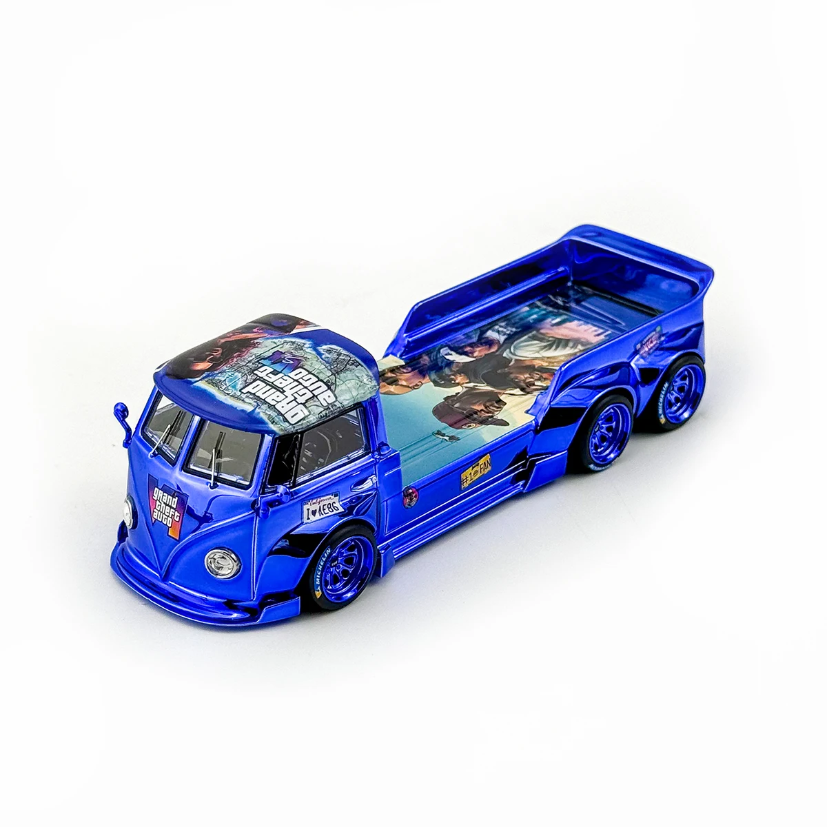 Diecast 1/64 VW T1 Tow Bread Trailer Model 7 Diecast 1/64 VW T1 Tow Bread Trailer Model - Image 7