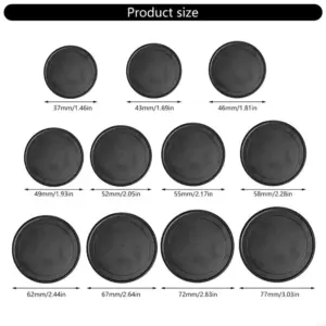 QXNF Aluminum Lens Covers for DSLR & Binoculars 12 S0dadeb7ed8f545f9bf90c3009359a240f