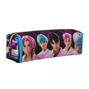 Huntrix Girl Leather Pencil Case for Students 47 S0ede19307bcd4c51ad377225cae9b076S