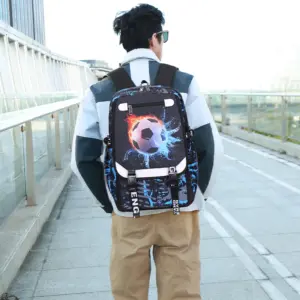 Large Capacity Student Backpack with Football Design 12 S0ef08522d0434260adcb3af9fb90c5b82