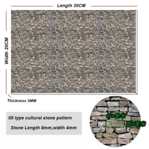 PVC Building Wall Panel for Diorama Projects 12 S1032e5c679924bc0940eced8758c6880I