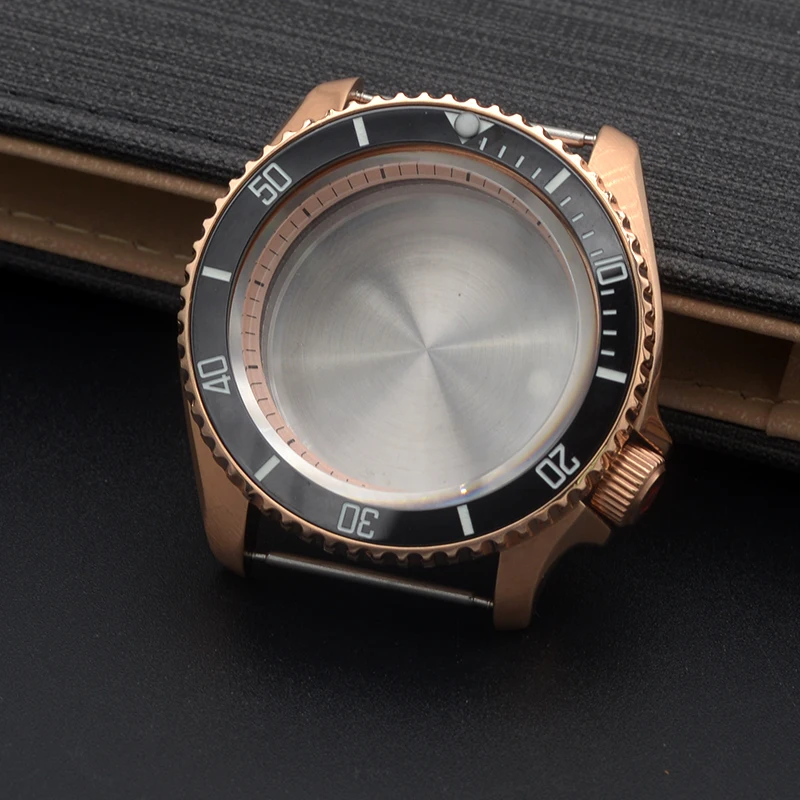 42mm Rose Gold Watch Case for SKX007 SKX009 8 42mm Rose Gold Watch Case for SKX007 SKX009 - Image 8