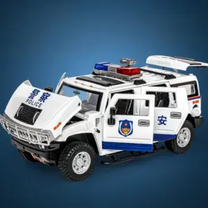 Police Hummer H2 1:24 Diecast Model Car 17 S11b94f3aa7d242e89cd691493f2c4504Z