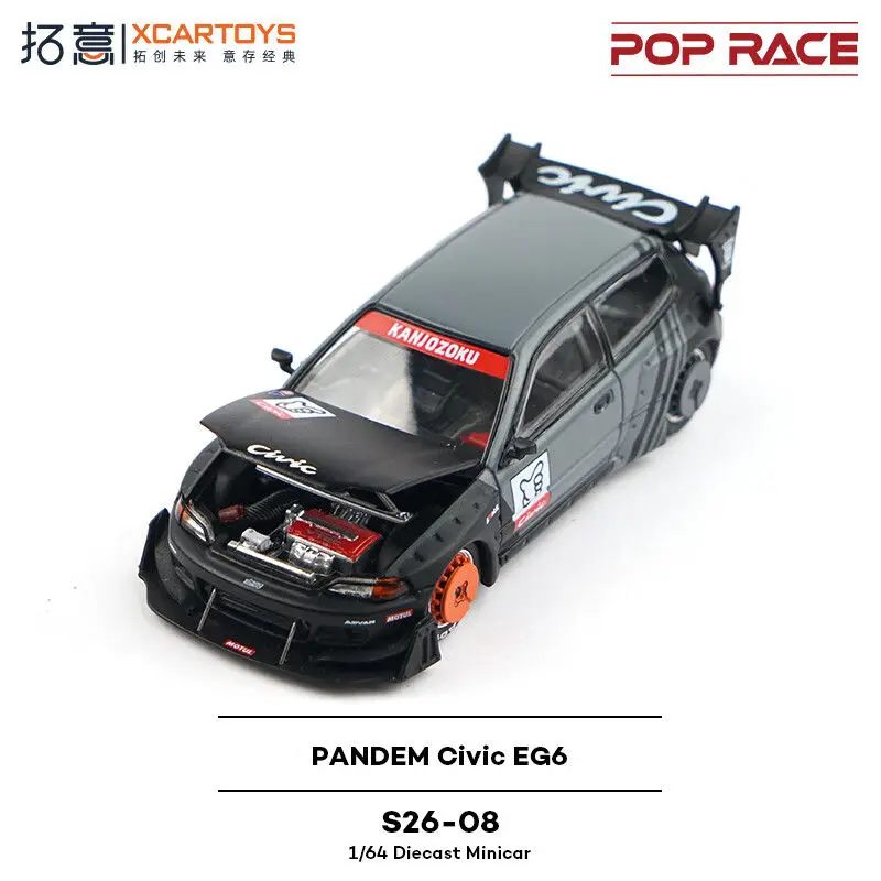 PANDEM Civic EG6 1:64 Scale Diecast Model 2 PANDEM Civic EG6 1:64 Scale Diecast Model - Image 2