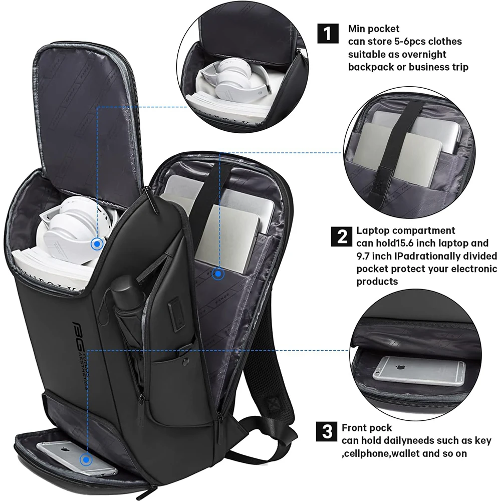 Business USB Charging Smart Backpack for Laptops 2 Business USB Charging Smart Backpack for Laptops - Image 2