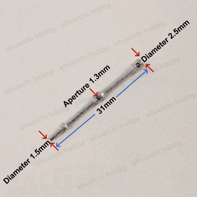 Set of 12 Alloy Rail Stanchions 31mm Length 4 Set of 12 Alloy Rail Stanchions 31mm Length - Image 4