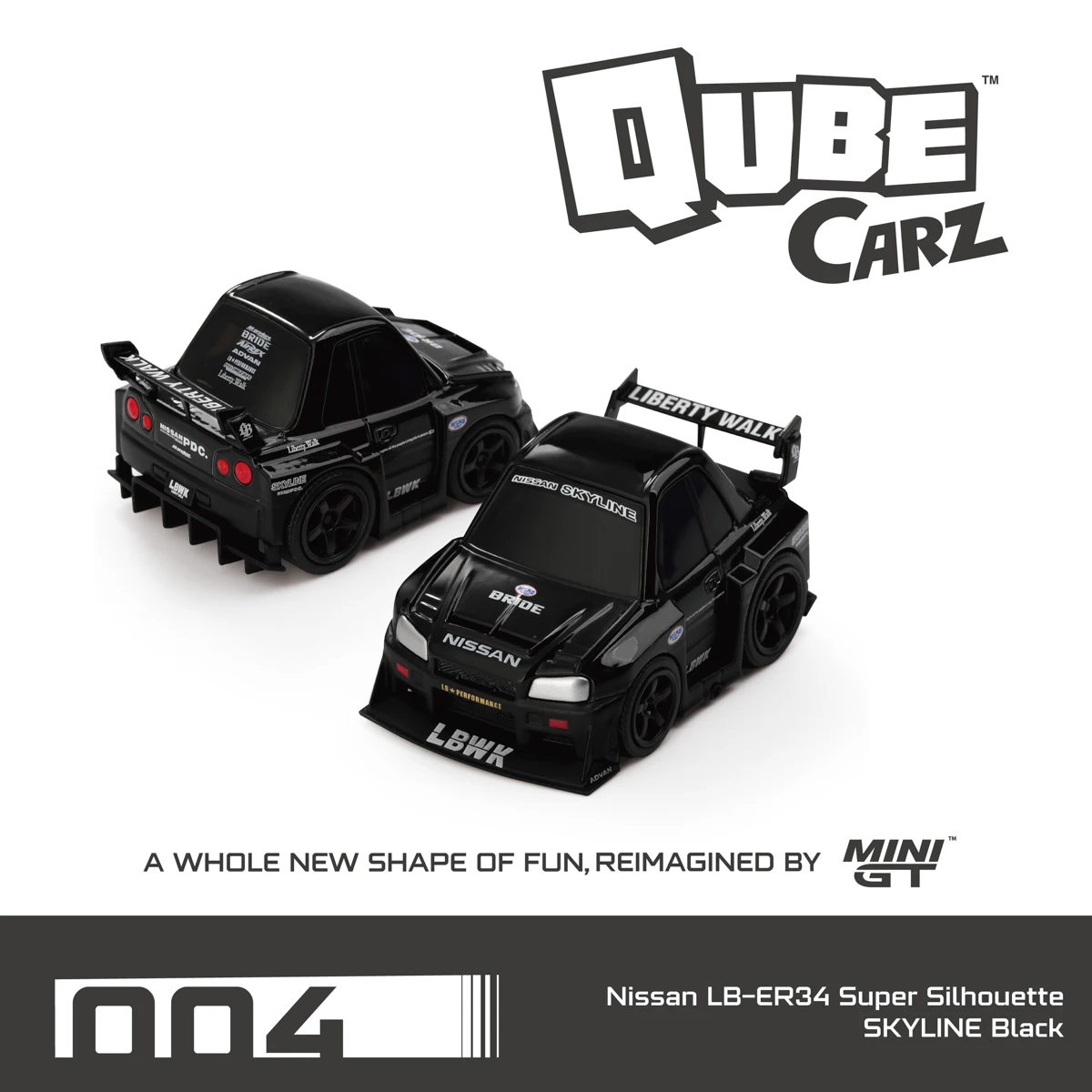 QubeCarz Nissan LB 1:64 Diecast Model Set 3 QubeCarz Nissan LB 1:64 Diecast Model Set - Image 3