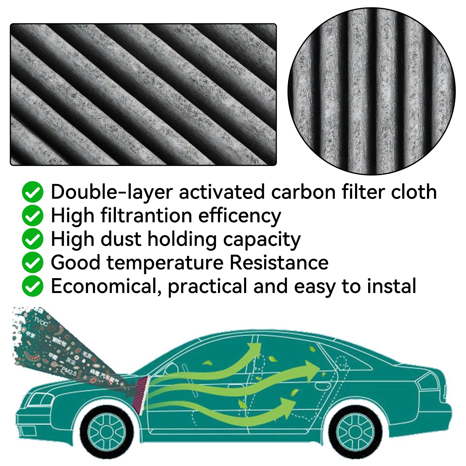 Cabin Air Filter for Hyundai Kia Vehicles 3 Cabin Air Filter for Hyundai Kia Vehicles - Image 3