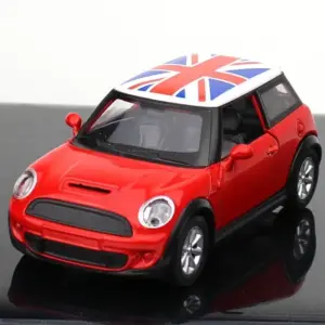 1:36 Scale Diecast Mini Cooper Model Red/White 17 S152abb7757bd47c7b185fedd57bd95ee2