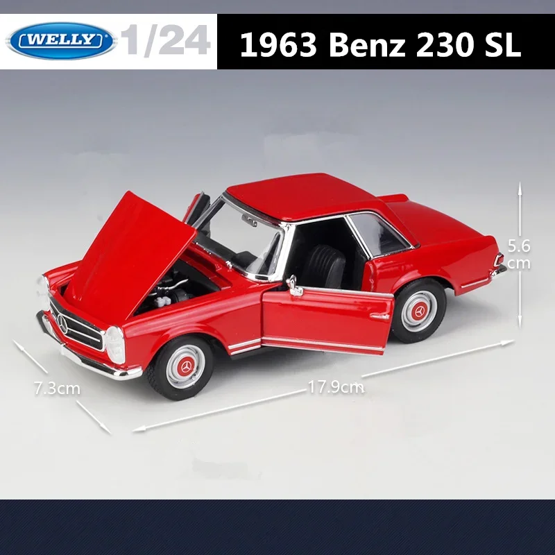 WELLY 1:24 Mercedes-Benz 230 SL Model Car 2 WELLY 1:24 Mercedes-Benz 230 SL Model Car - Image 2