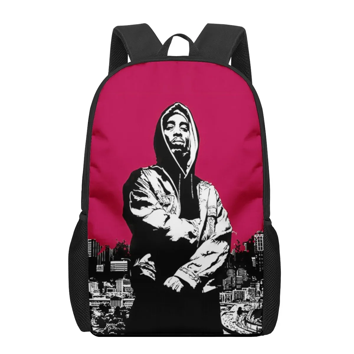 2pac Monochrome Graphic School Backpack 34 2pac Monochrome Graphic School Backpack - Image 34