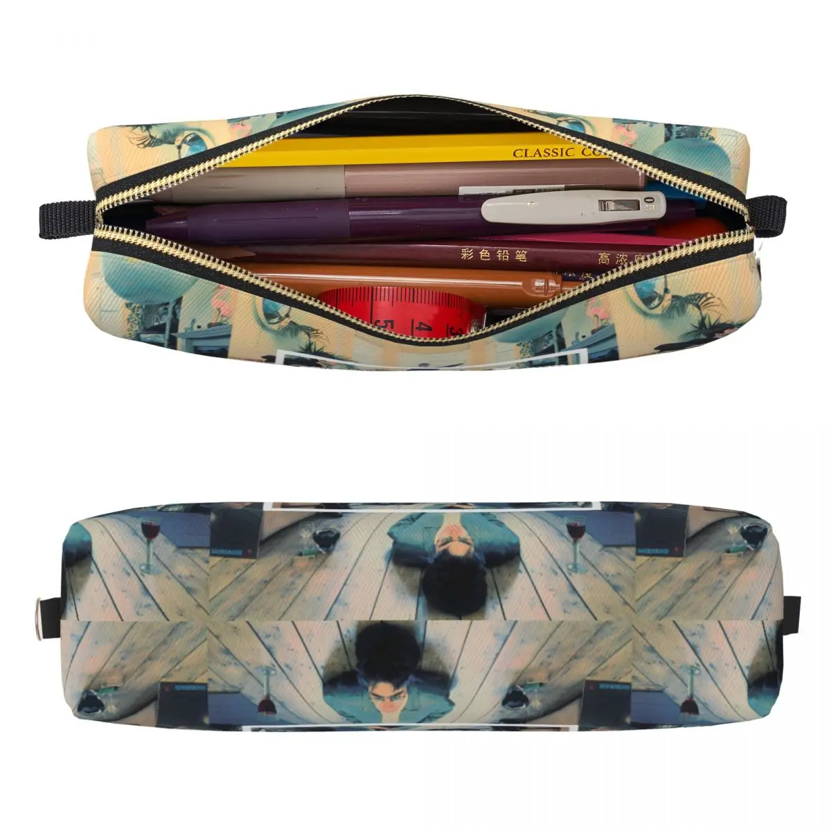 Oasis-Inspired Vintage Leather Pencil Case 2 Oasis-Inspired Vintage Leather Pencil Case - Image 2