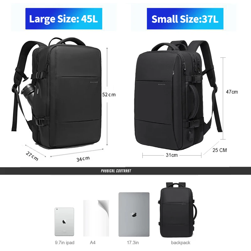Waterproof Travel Backpack for 17.3-inch Laptop 3 Waterproof Travel Backpack for 17.3-inch Laptop - Image 3