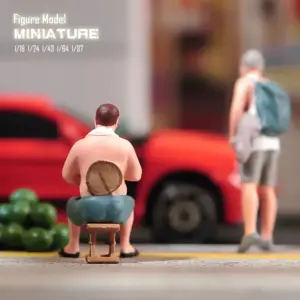 Watermelon Vendor Miniature Figure Model 10 S18e82f51f6db4315b1eeeda1adcde540H