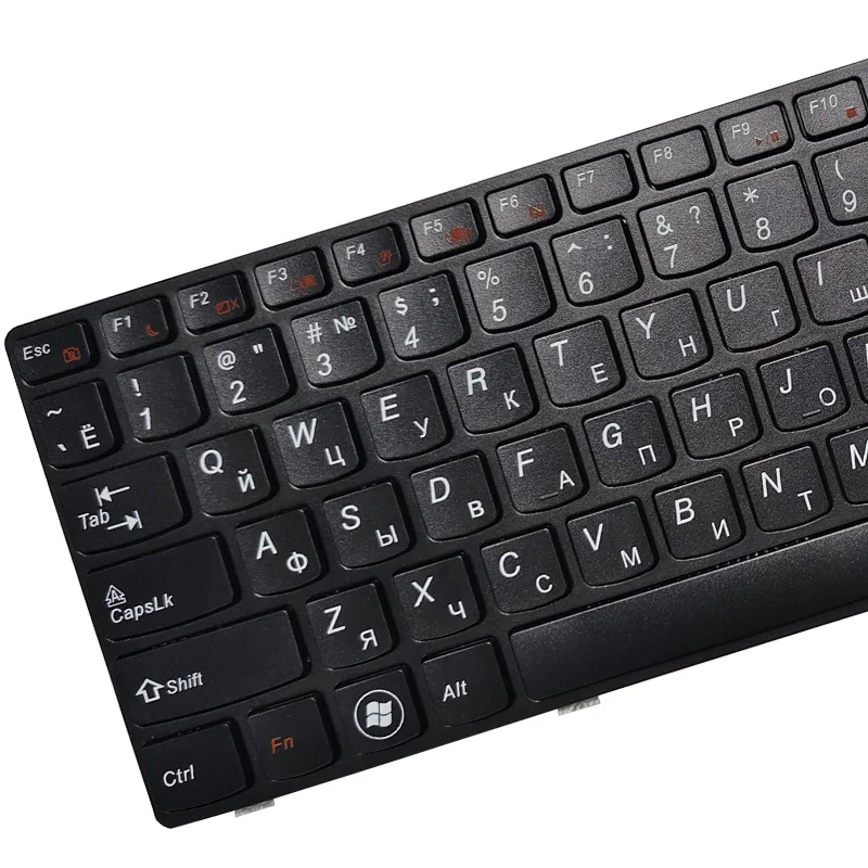 Lenovo Compatible Russian Black Laptop Keyboard 4 Lenovo Compatible Russian Black Laptop Keyboard - Image 4