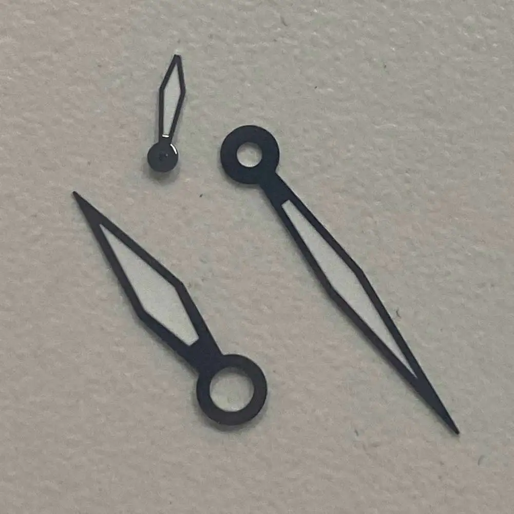Sleek Black Watch Hands for ETA6497, 6498, ST3600 2 Sleek Black Watch Hands for ETA6497, 6498, ST3600 - Image 2
