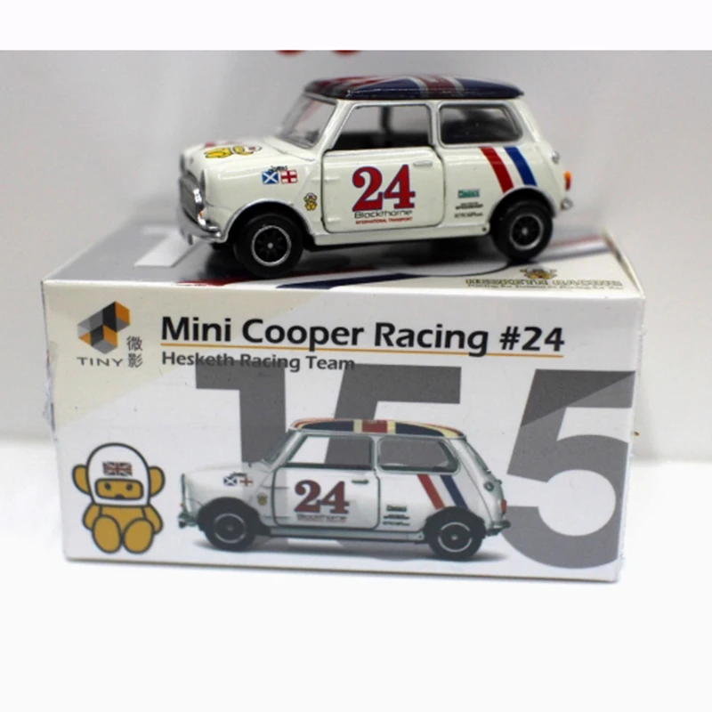 1:50 Scale Mini Cooper Alloy Racing Model 2 1:50 Scale Mini Cooper Alloy Racing Model - Image 2