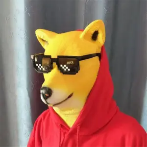 Whimsical Monkey Animal Head Mask with Glasses 9 S19db1edbc73341c49c2bf3a4ac83f331B