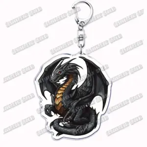 Black Dragon Keychain Pendant with Lobster Clasp 58 S1ad4ced6bde54e45affb6fc598e8e49dc