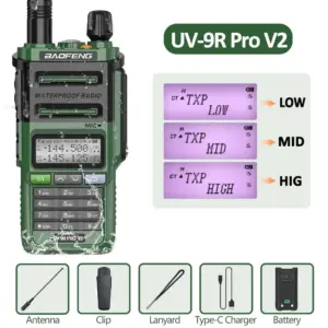 Baofeng UV-9R Pro V2 Dual Band Walkie Talkie 16 S1b28118120cf42538c979d76e9941df4z