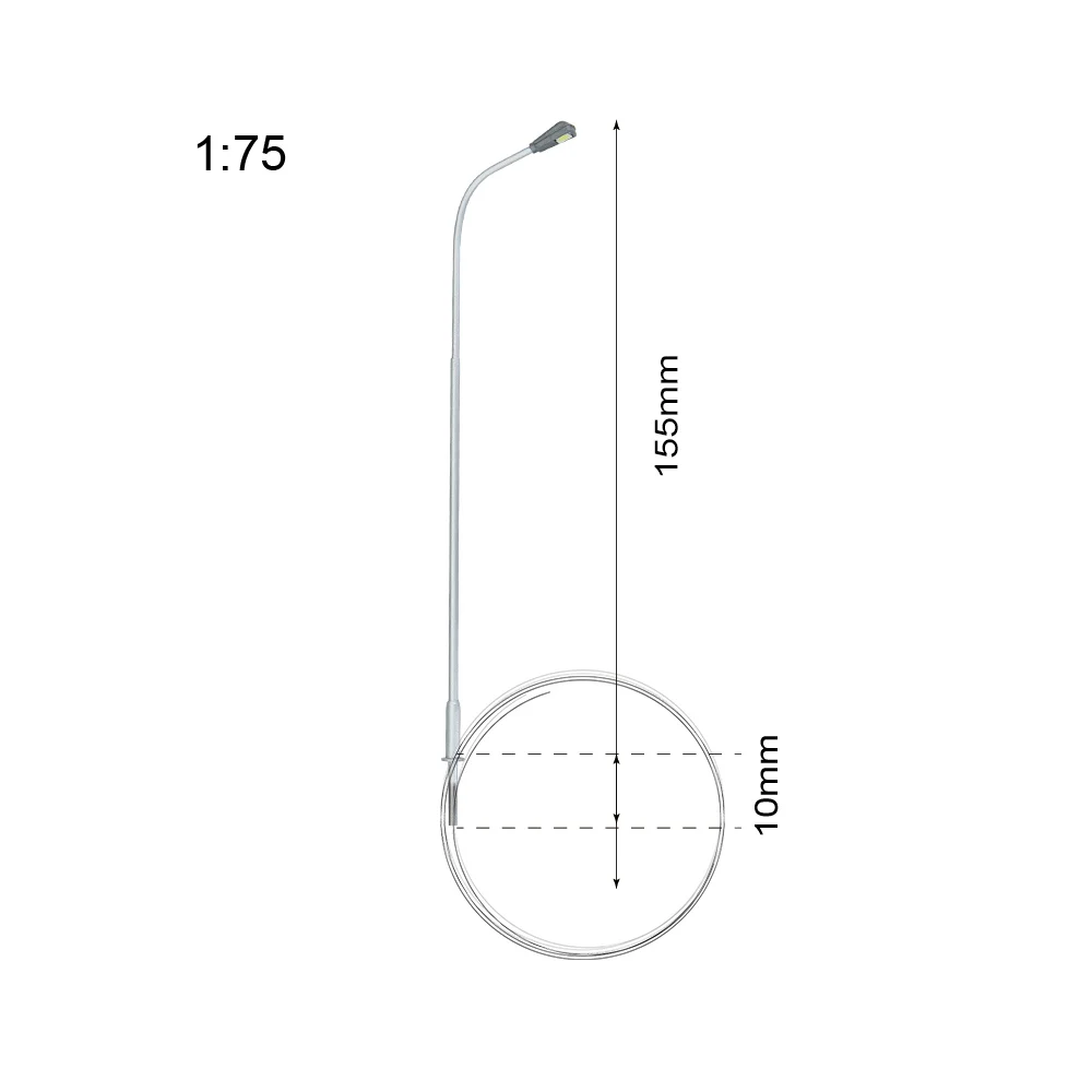 Set of 50 Miniature Street Lampposts with LEDs 7 Set of 50 Miniature Street Lampposts with LEDs - Image 7