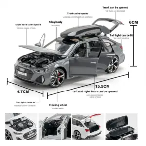 1:32 Scale RS6 Diecast Model Car 13 S1bf01e02bb184a91834770c81a1fd0ccQ