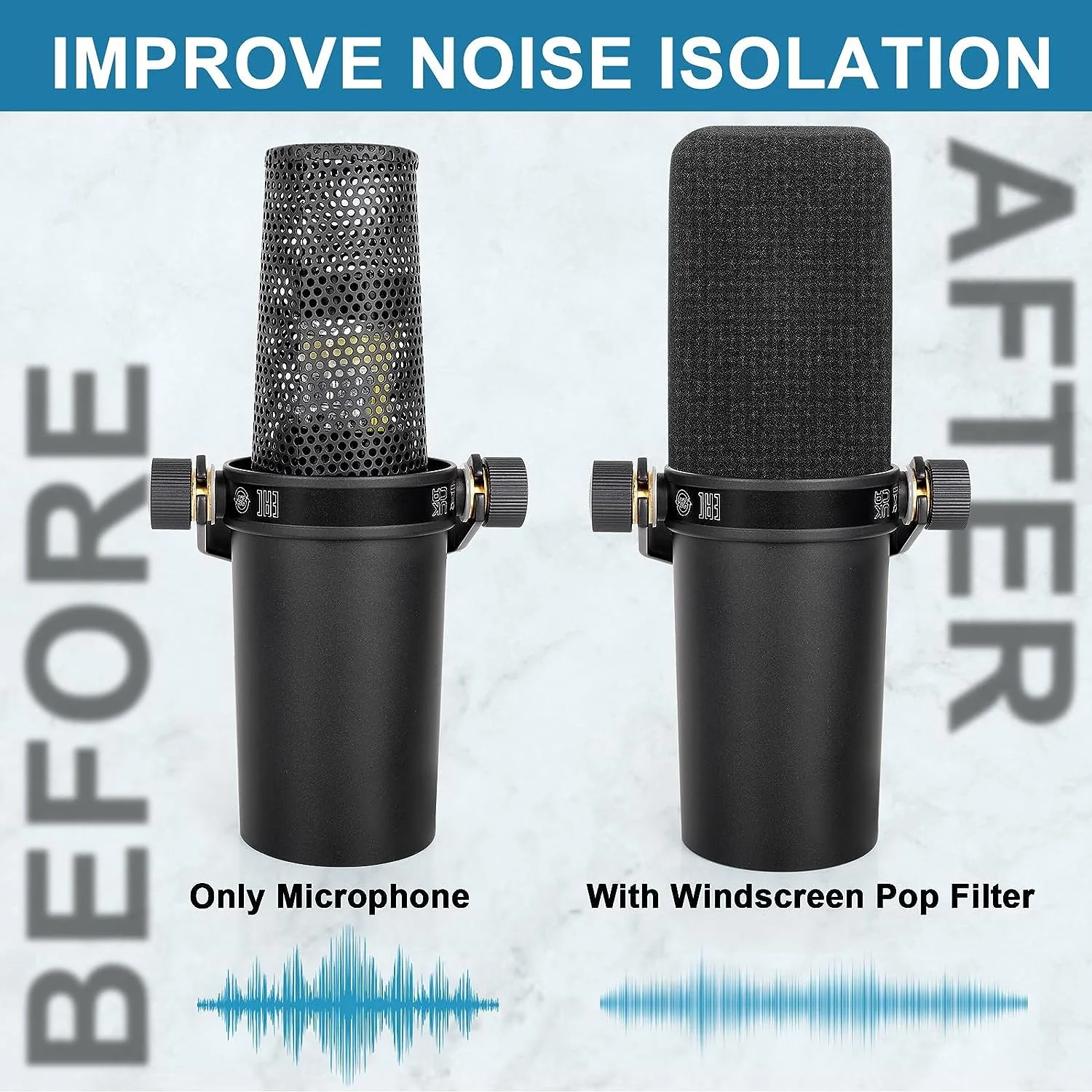 Sponge Foam Cover for Shure SM7B Microphone 4 Sponge Foam Cover for Shure SM7B Microphone - Image 4