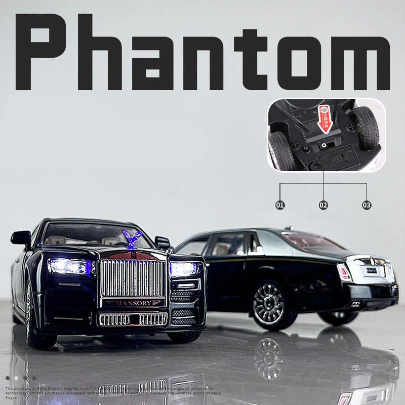 Rolls Royce Phantom 1:22 Scale Diecast Model 3 Rolls Royce Phantom 1:22 Scale Diecast Model - Image 3
