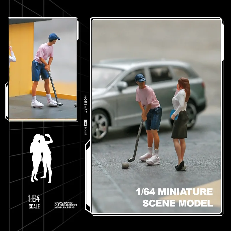 1/64 Scale Golf Scene Miniature Figure Set 3 1/64 Scale Golf Scene Miniature Figure Set - Image 3