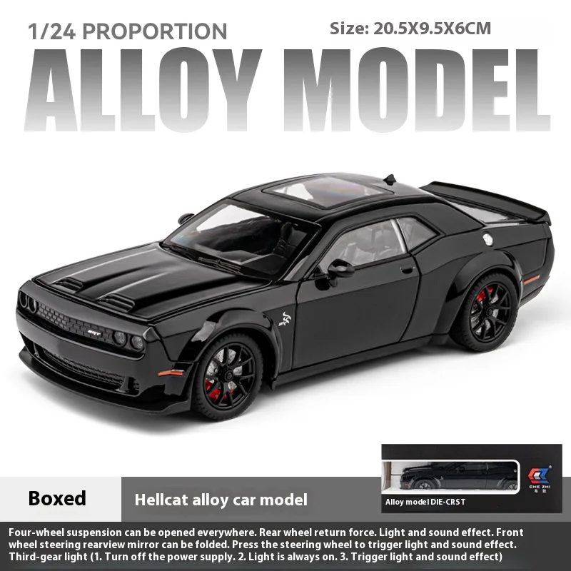 1:24 Scale Challenger Hellcat Redeye Diecast Model 9 1:24 Scale Challenger Hellcat Redeye Diecast Model - Image 9